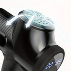 Massage gun in use
